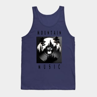 Mountain Music Vinyl Record Album Art Tank Top